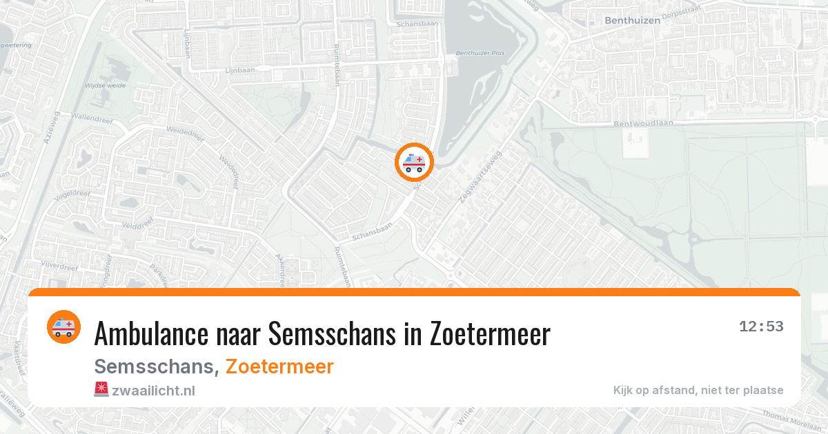 Ambulance naar Semsschans in Zoetermeer — 22 apr 2026