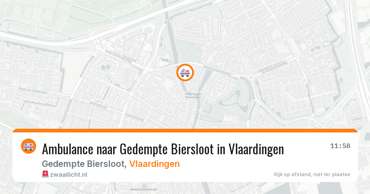 Ambulance naar Gedempte Biersloot in Vlaardingen — 29 jun 2026