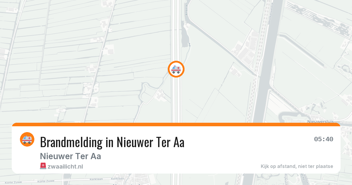 Brandmelding in Nieuwer Ter Aa — 13 aug 2026