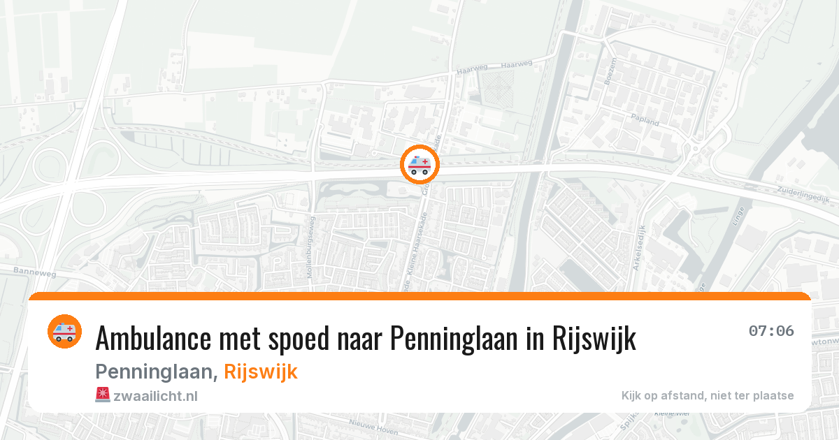 Ambulance met spoed naar Penninglaan in Rijswijk — 20 jan 2026