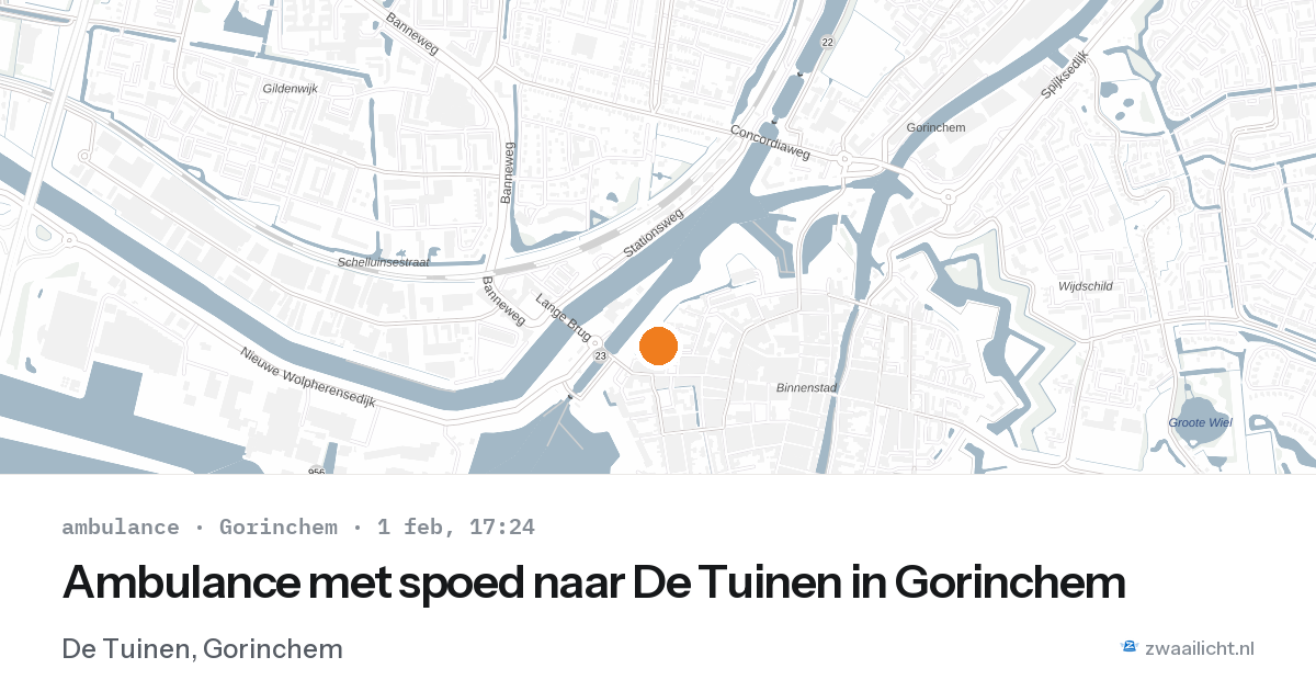 Ambulance met spoed naar De Tuinen in Gorinchem — 1 feb 2026