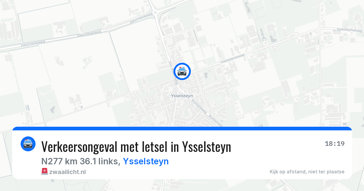 Verkeersongeval met letsel in Ysselsteyn — 23 apr 2026