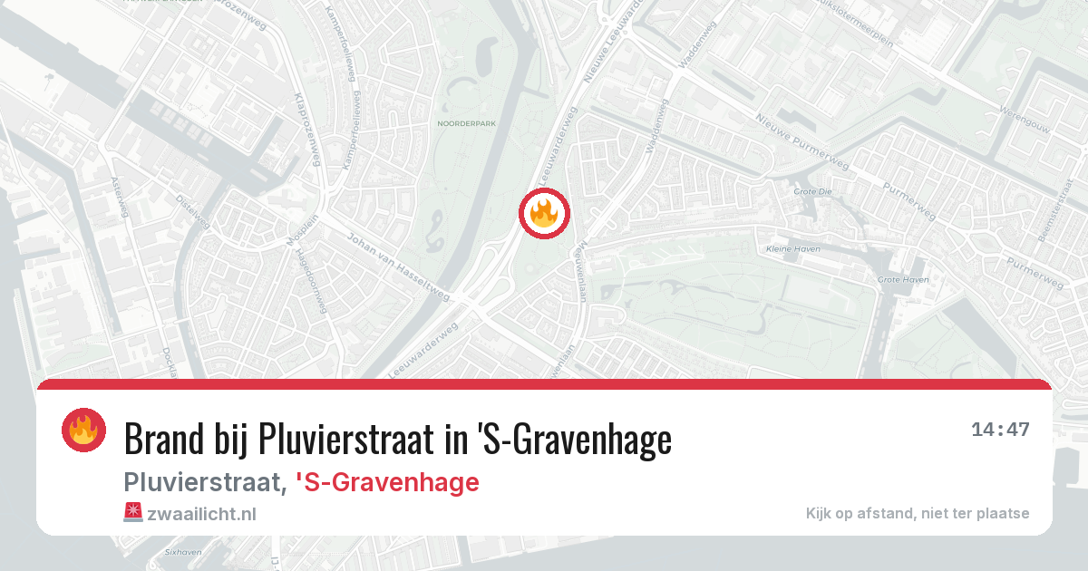 Brand bij Pluvierstraat in 'S-Gravenhage — 20 mrt 2026
