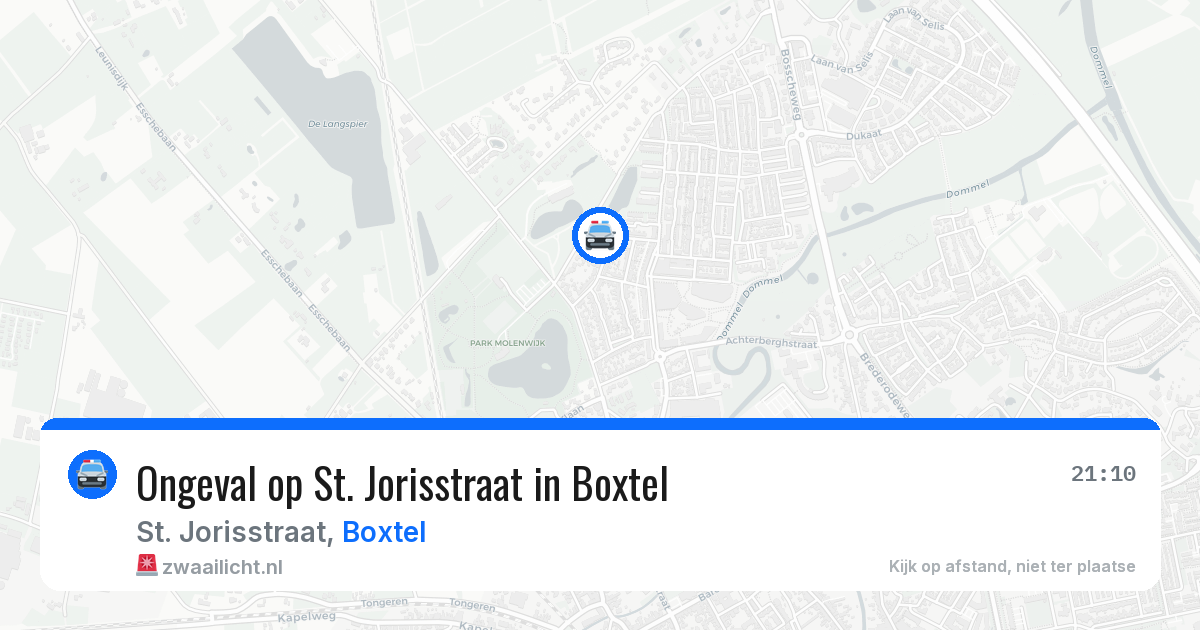 Ongeval op St. Jorisstraat in Boxtel — 4 jul 2026