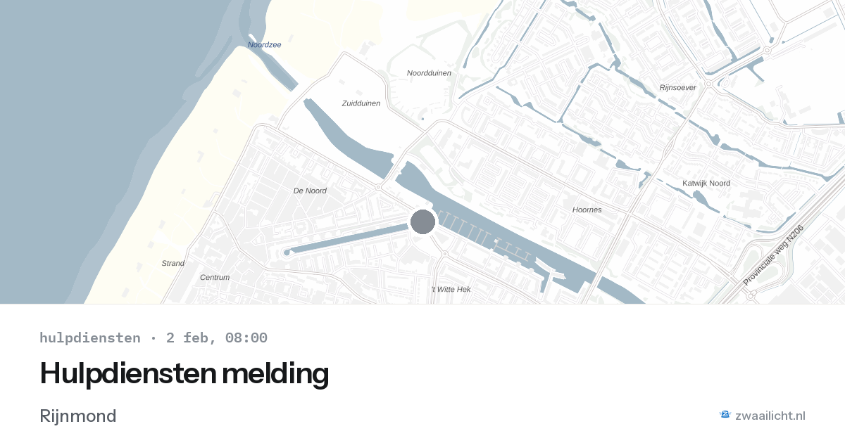 Hulpdiensten melding — 2 feb 2026