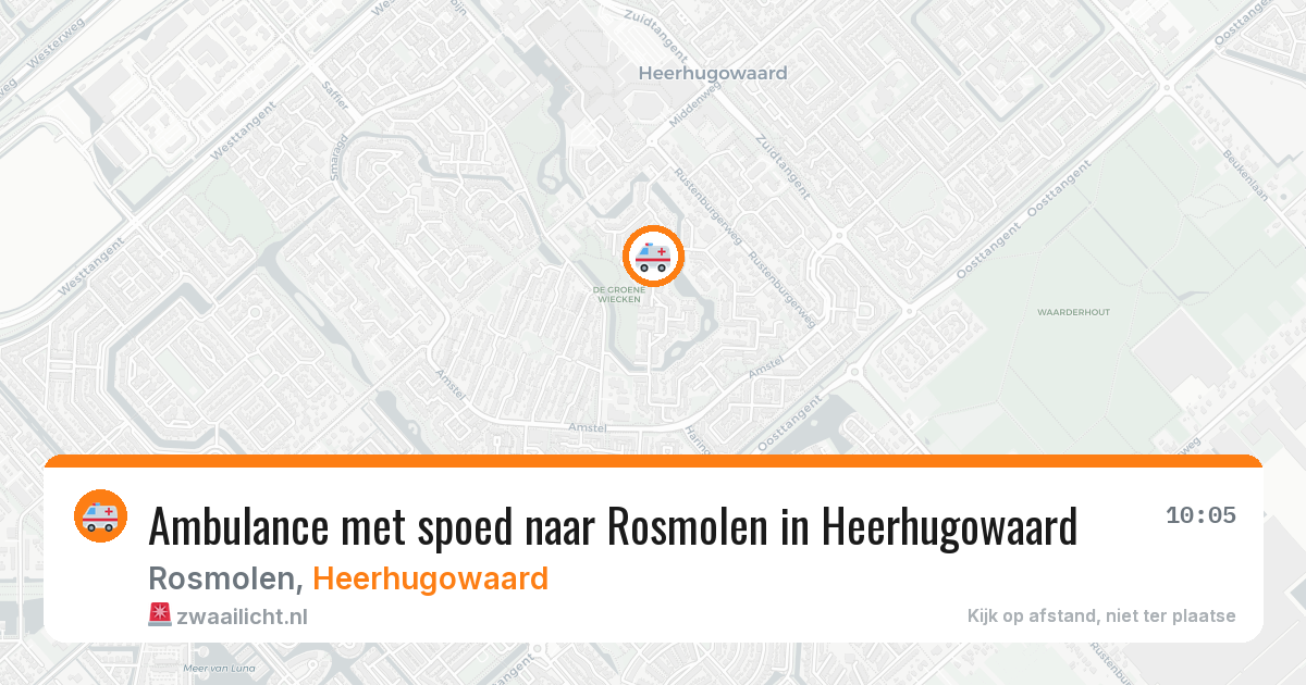Ambulance met spoed naar Rosmolen in Heerhugowaard — 12 apr 2026