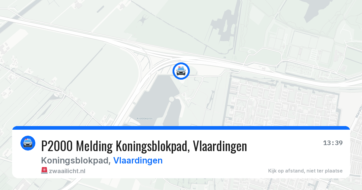 P2000 Melding Koningsblokpad, Vlaardingen — 8 apr 2026