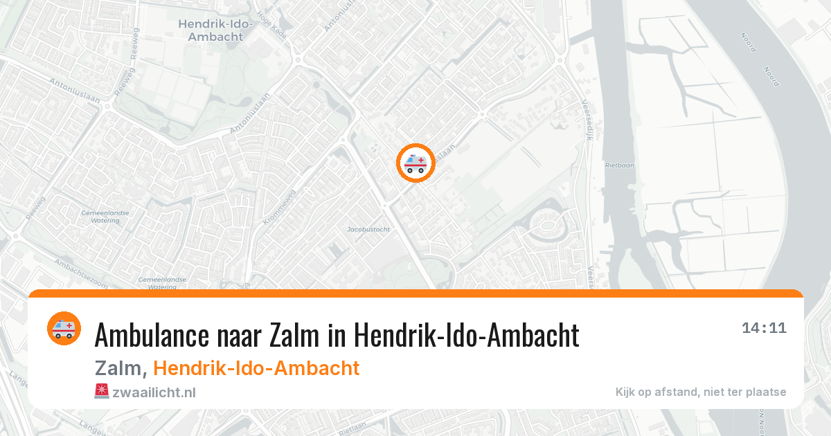 Ambulance naar Zalm in Hendrik-Ido-Ambacht — 9 jul 2026
