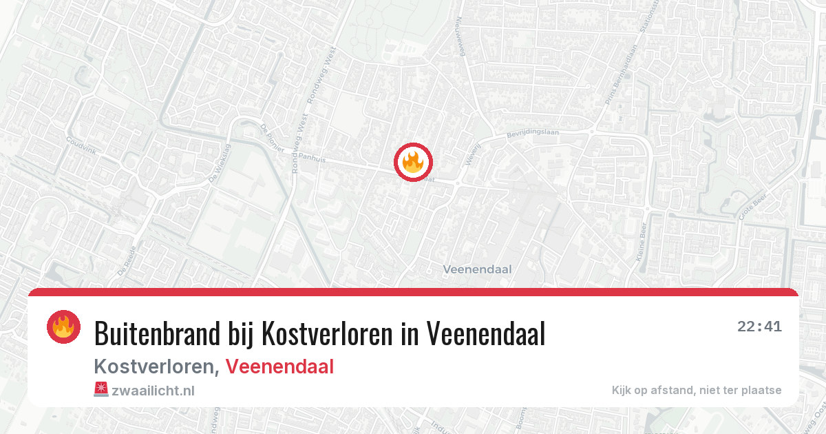Buitenbrand bij Kostverloren in Veenendaal — 2 aug 2026