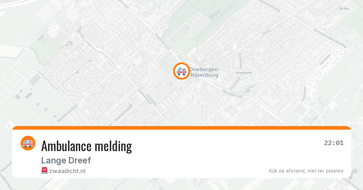 Ambulance melding — 25 jan 2026