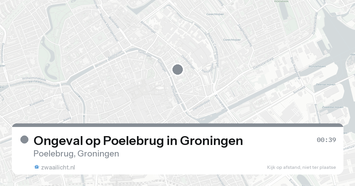 Ongeval op Poelebrug in Groningen — 30 jan 2026