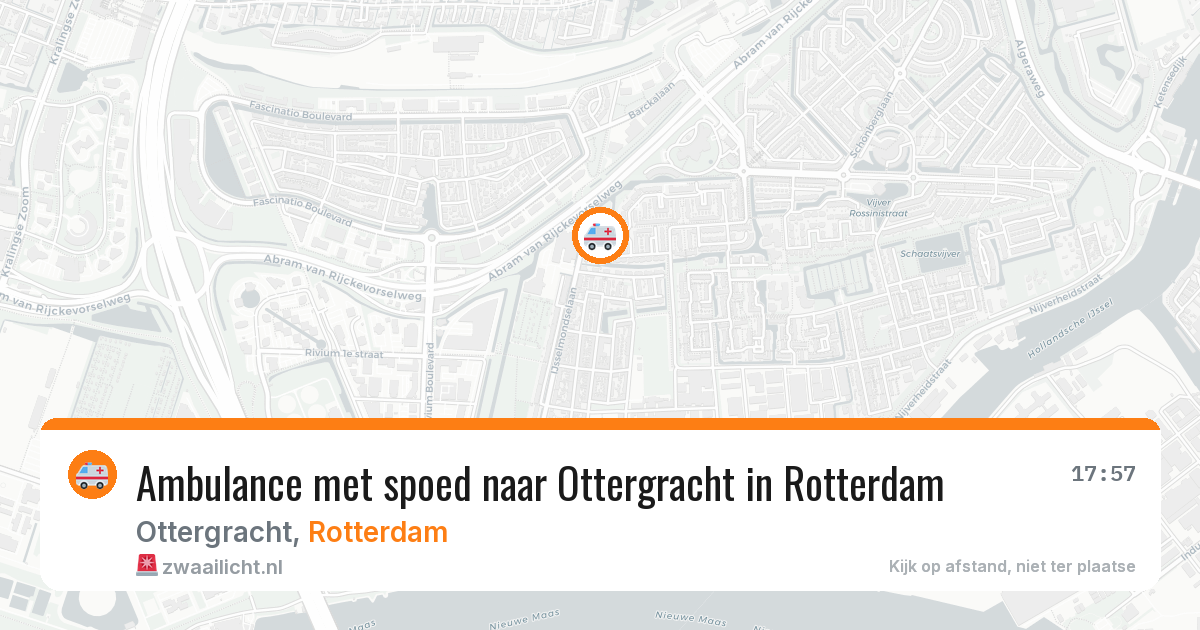 Ambulance met spoed naar Ottergracht in Rotterdam — 22 mei 2026