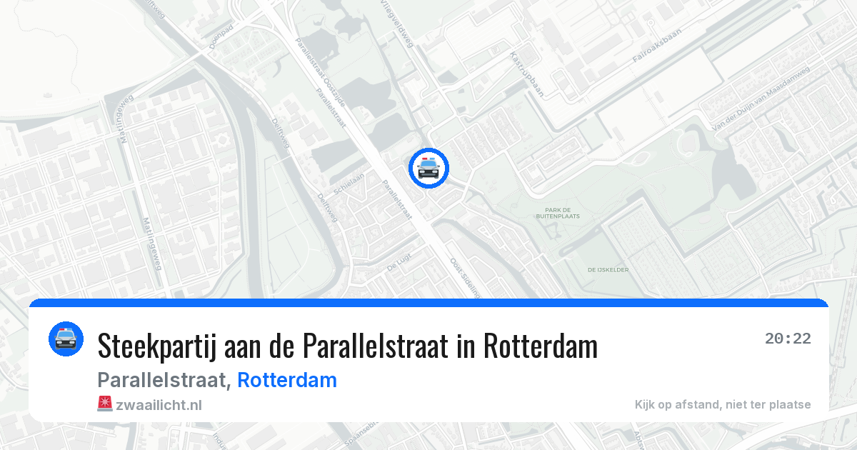 Steekpartij aan de Parallelstraat in Rotterdam — 29 jul 2026