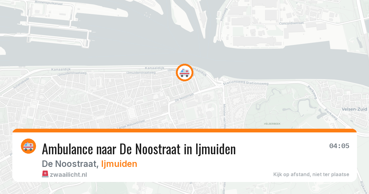 Ambulance naar De Noostraat in Ijmuiden — 9 apr 2026