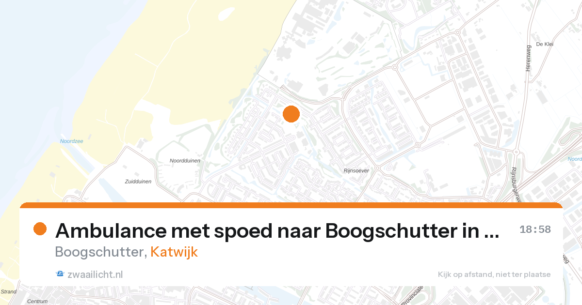 Ambulance met spoed naar Boogschutter in Katwijk — 4 apr 2026