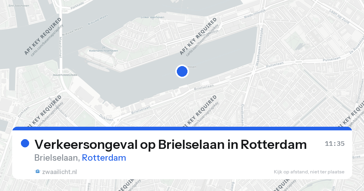 Verkeersongeval op Brielselaan in Rotterdam — 26 aug 2026