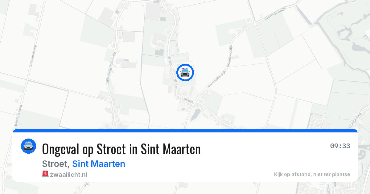 Ongeval op Stroet in Sint Maarten — 5 mei 2026