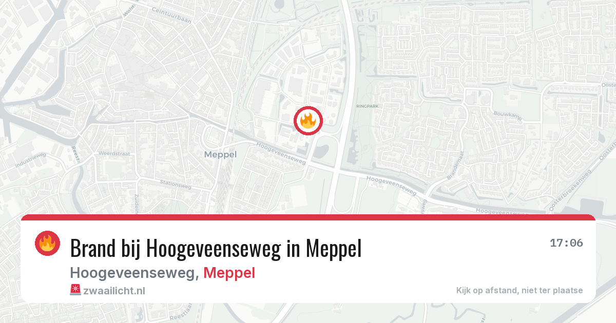 Brand bij Hoogeveenseweg in Meppel — 22 jul 2026