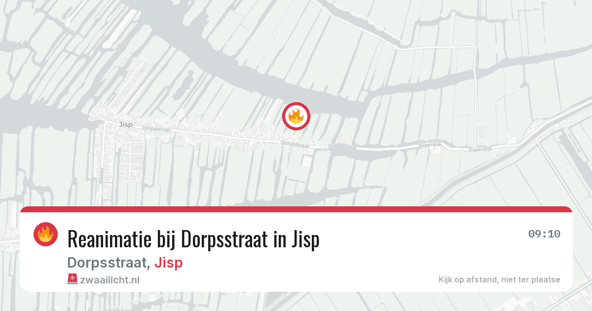 Reanimatie bij Dorpsstraat in Jisp — 25 jan 2026
