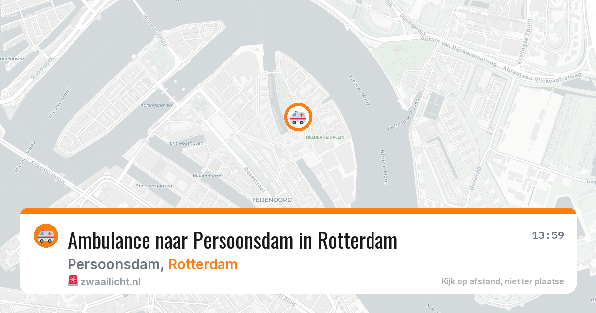 Ambulance naar Persoonsdam in Rotterdam — 24 mrt 2026