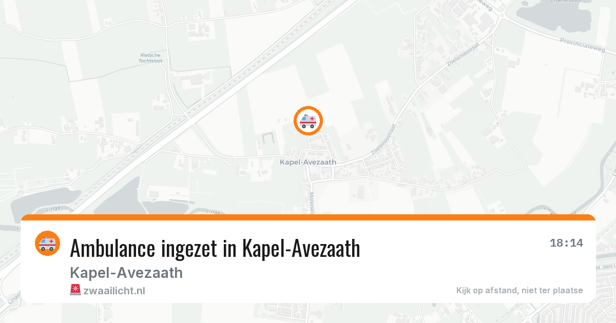 Ambulance ingezet in Kapel-Avezaath — 21 jun 2026