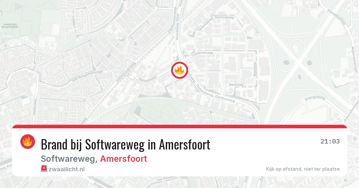 Brand bij Softwareweg in Amersfoort — 24 mei 2026