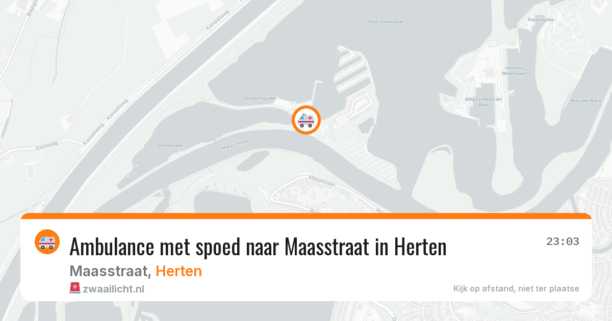 Ambulance met spoed naar Maasstraat in Herten — 1 apr 2026