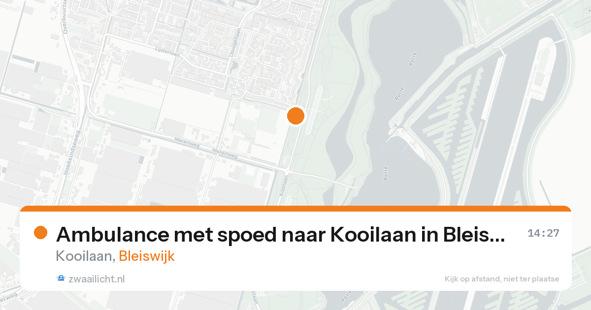 Ambulance met spoed naar Kooilaan in Bleiswijk — 20 aug 2026
