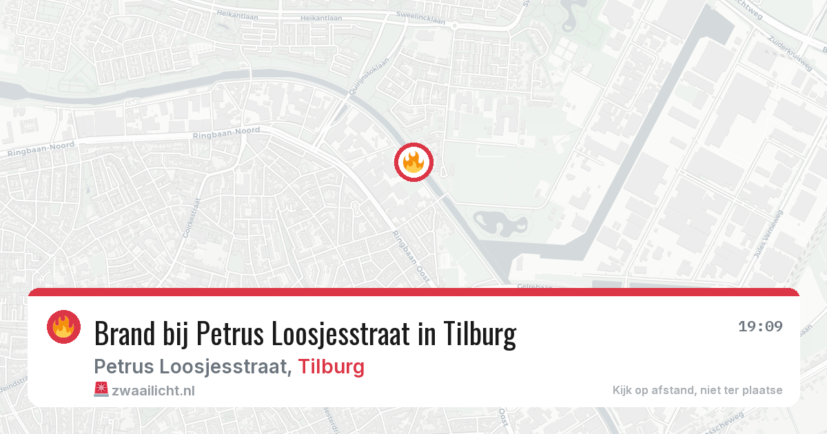 Brand bij Petrus Loosjesstraat in Tilburg — 24 jul 2026