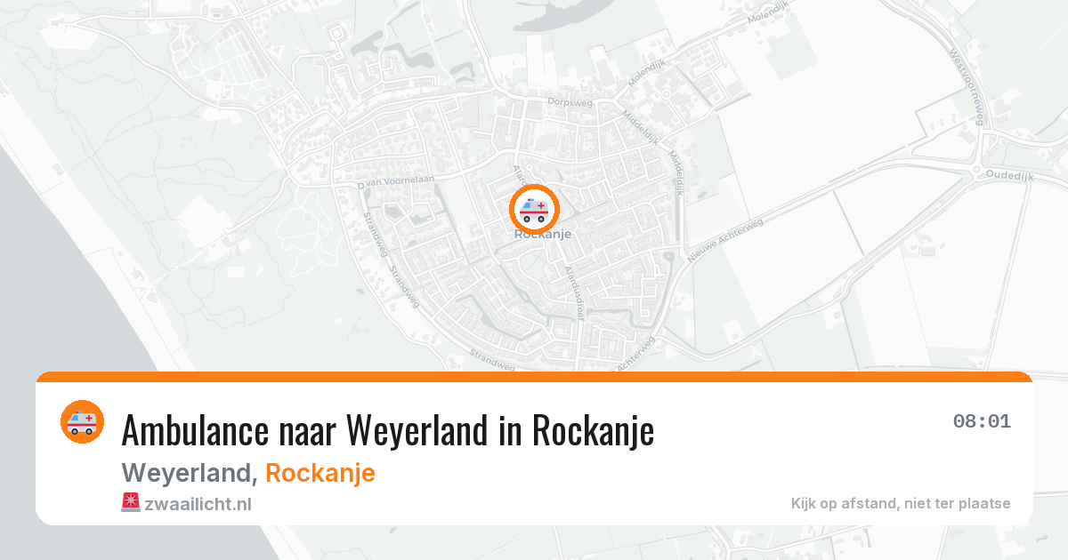 Ambulance naar Weyerland in Rockanje — 29 jan 2026