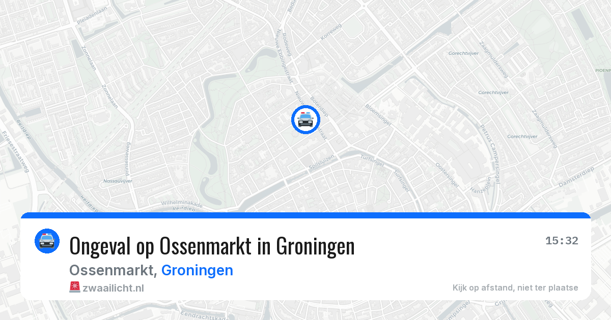 Ongeval op Ossenmarkt in Groningen — 24 jan 2026