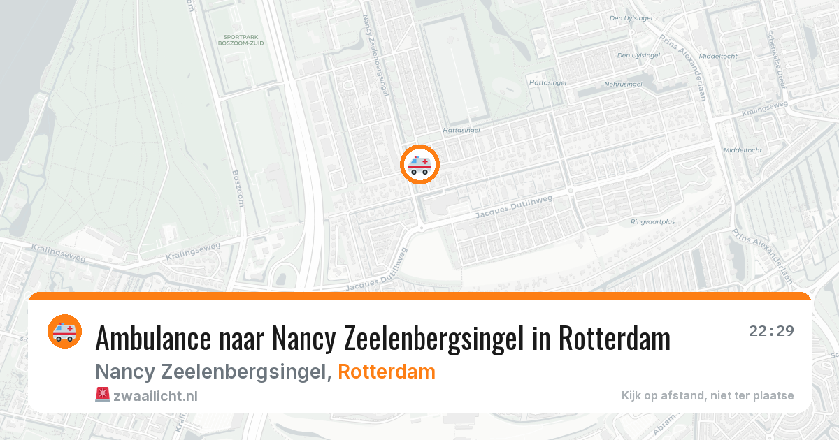 Ambulance naar Nancy Zeelenbergsingel in Rotterdam — 1 jun 2026