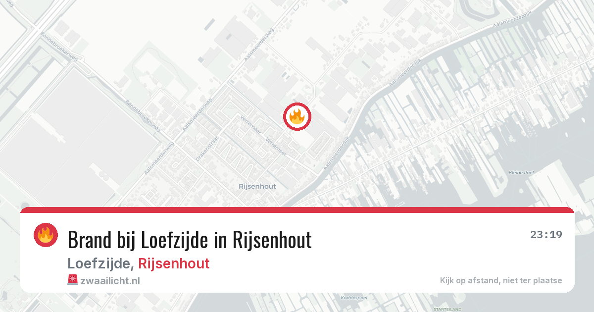 Brand bij Loefzijde in Rijsenhout — 27 jun 2026