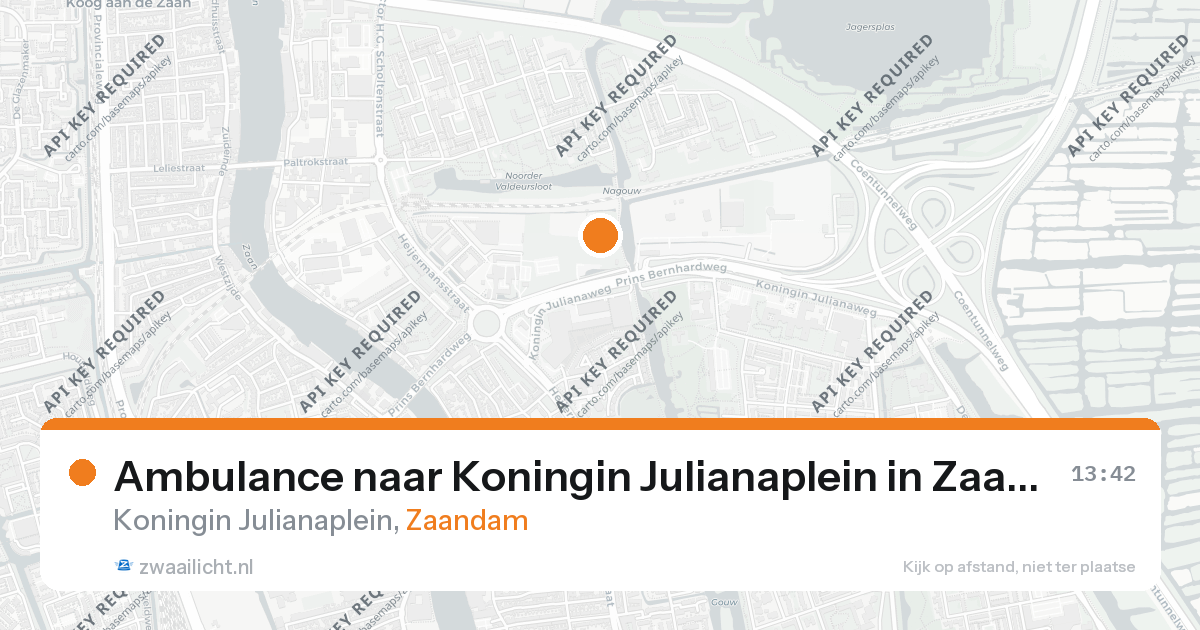 Ambulance naar Koningin Julianaplein in Zaandam — 26 aug 2026