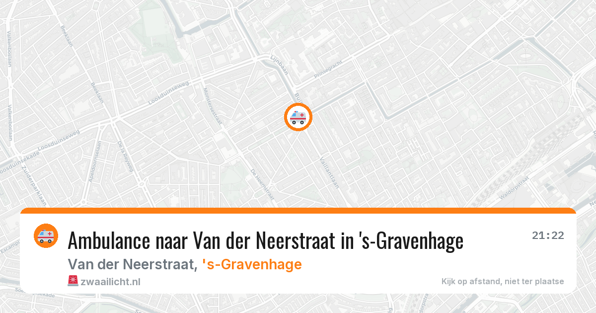 Ambulance naar Van der Neerstraat in 's-Gravenhage — 5 jul 2026