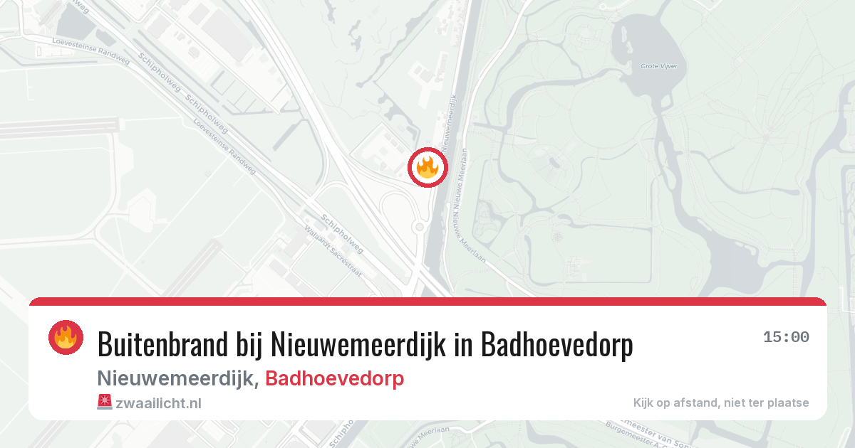 Buitenbrand bij Nieuwemeerdijk in Badhoevedorp — 2 mrt 2026