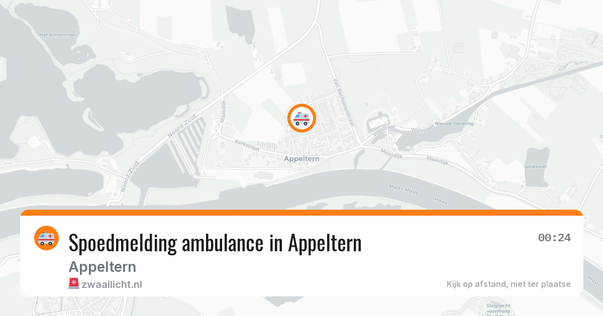Spoedmelding ambulance in Appeltern — 3 aug 2026