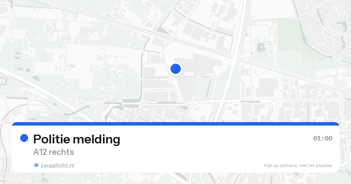 Politie melding — 2 aug 2026 | 🚨 Zwaailicht.nl