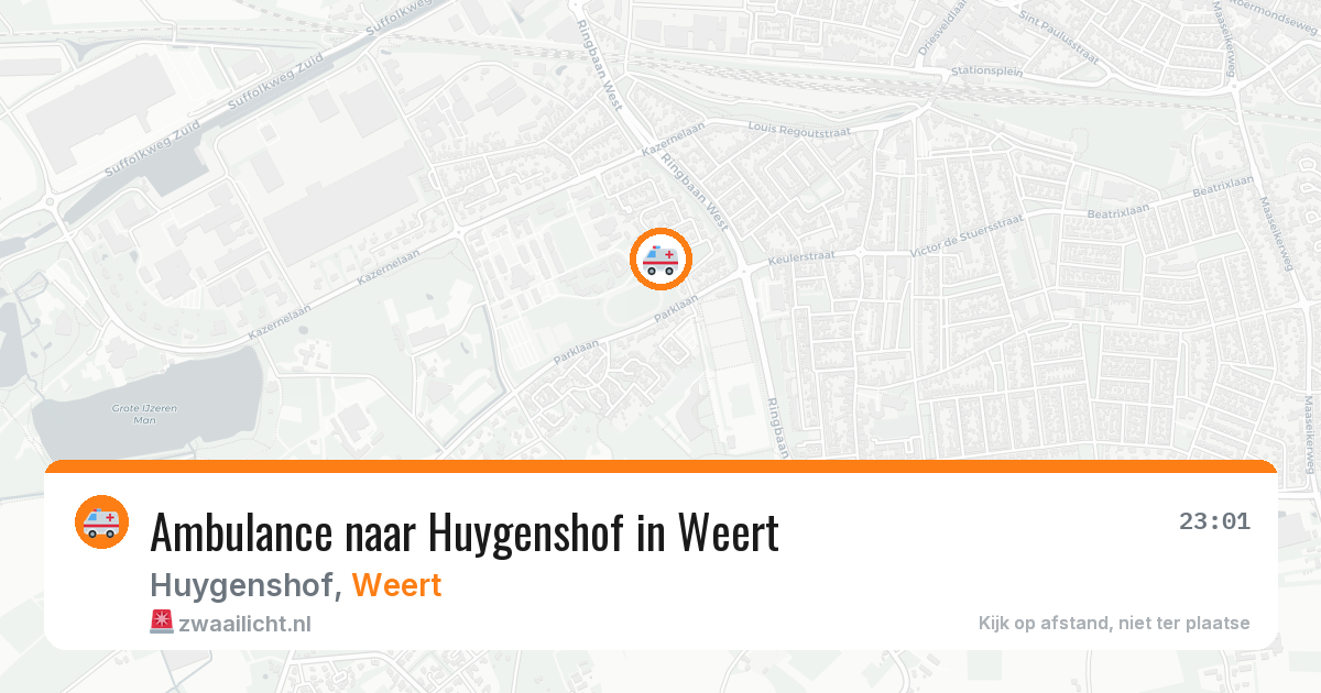 Ambulance naar Huygenshof in Weert — 12 jun 2026