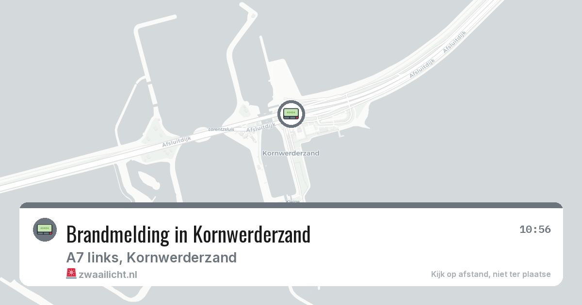Brandmelding in Kornwerderzand — 1 feb 2026