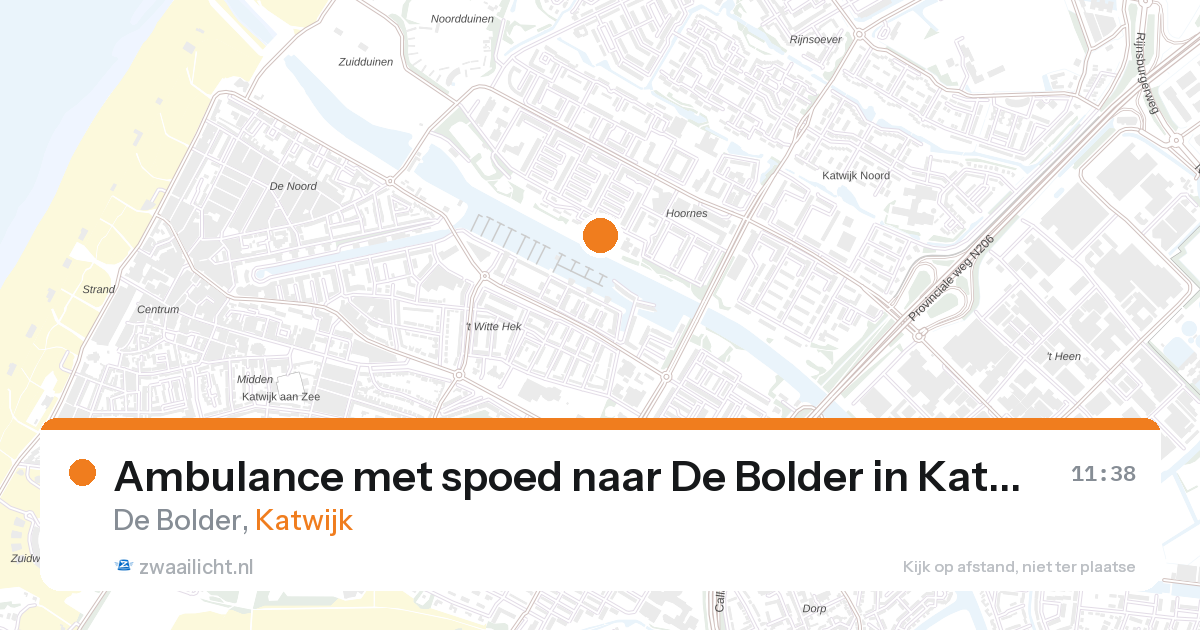 Ambulance met spoed naar De Bolder in Katwijk — 12 apr 2026