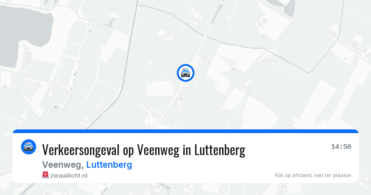 Verkeersongeval op Veenweg in Luttenberg — 9 jun 2026