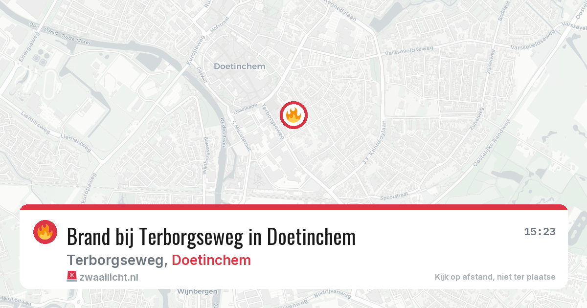 Brand bij Terborgseweg in Doetinchem — 14 jul 2026