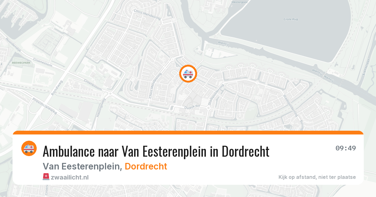 Ambulance naar Van Eesterenplein in Dordrecht — 5 jun 2026