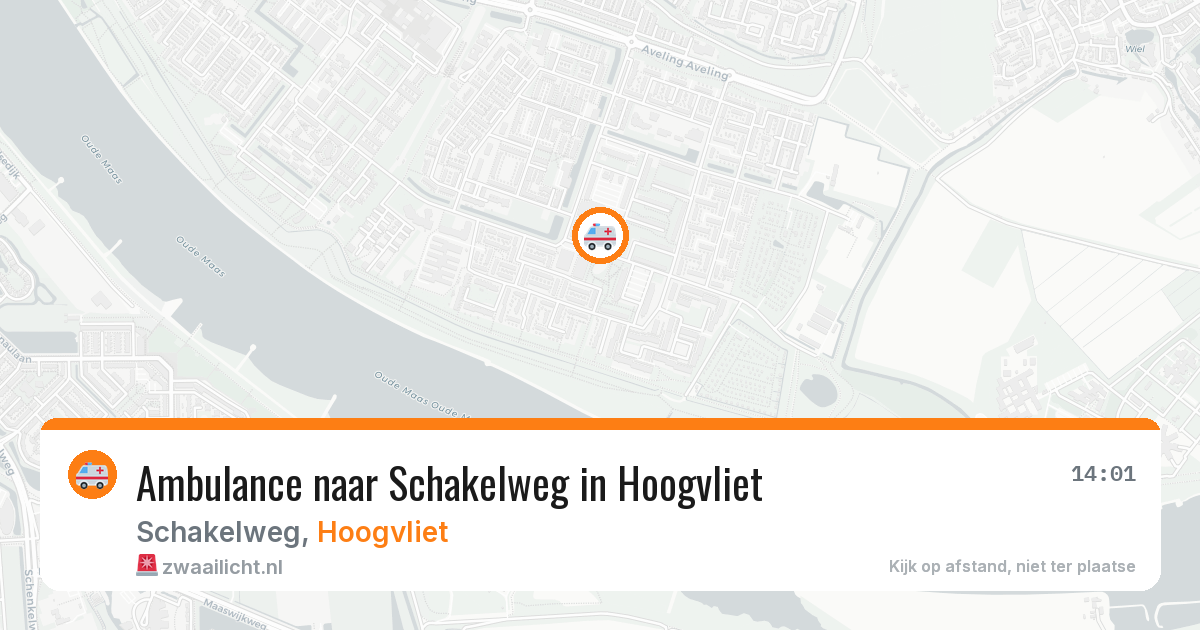 Ambulance naar Schakelweg in Hoogvliet — 31 jul 2026