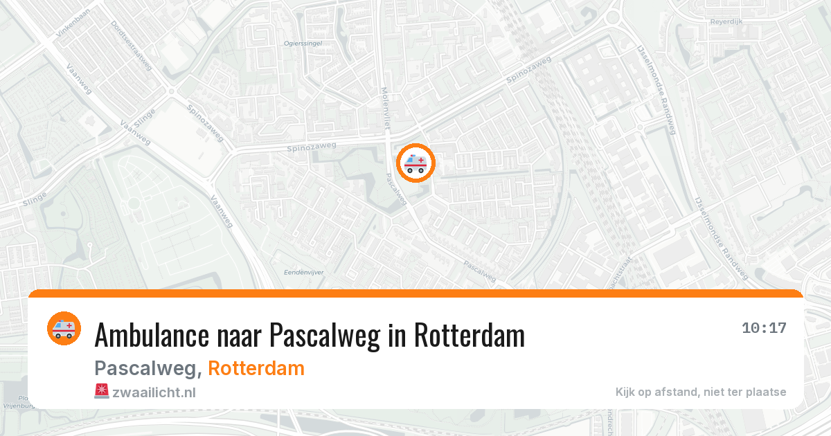 Ambulance naar Pascalweg in Rotterdam — 21 apr 2026