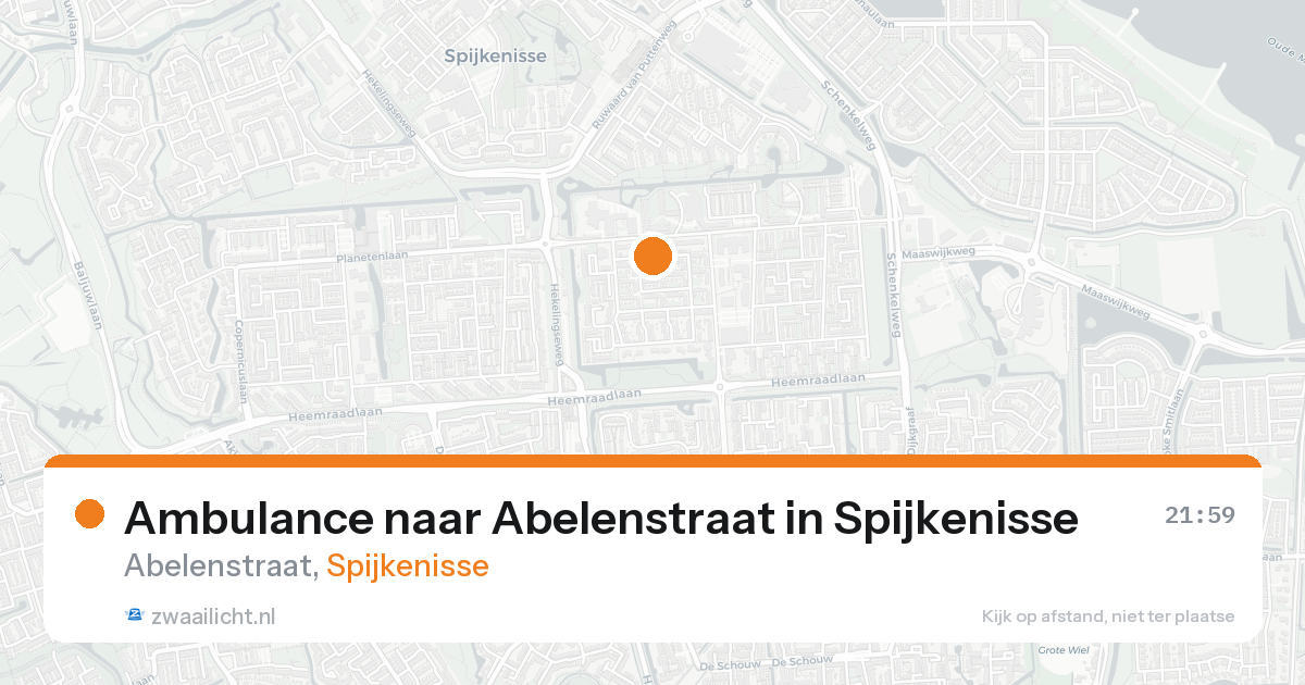 Ambulance naar Abelenstraat in Spijkenisse — 22 aug 2026