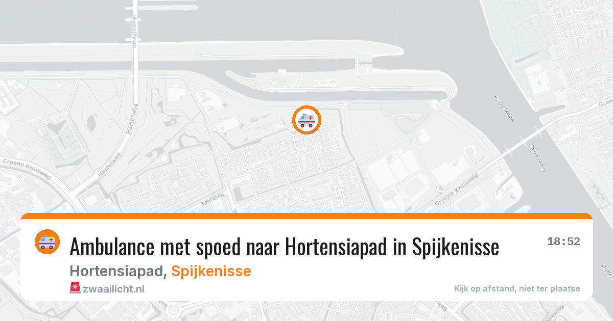 Ambulance met spoed naar Hortensiapad in Spijkenisse — 11 jun 2026