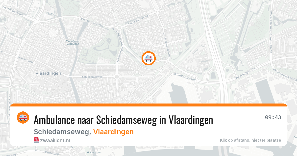 Ambulance naar Schiedamseweg in Vlaardingen — 5 jun 2026