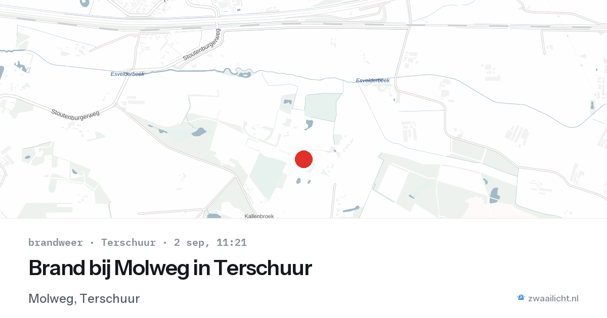 Brand bij Molweg in Terschuur — 2 sep 2026